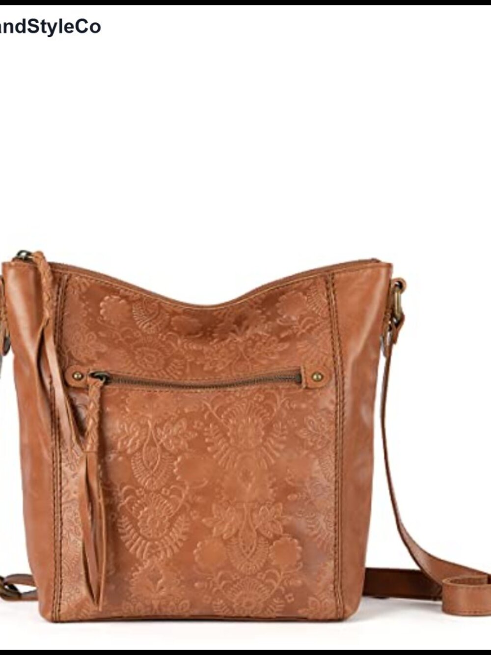 Leather Crossbody Purse by The Sak - Adjustable Strap, Travel-Friendly Handbag